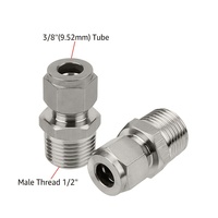 Refroidisseur à immersion en acier inoxydable avec raccord mâle 1/2 à 3/8, équipement de refroidissement liquide pour brasserie artisanale, brassage de bière et de vin