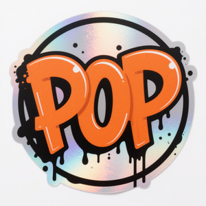 Impresión de Logotipos Personalizados a Prueba de Agua, Embalaje con Acabado Brillante, Vinilo Holográfico, Adhesivos Personalizados Troquelados - Product Image 1
