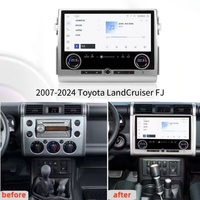 Unidad principal de navegación GPS Android, DVD Multimedia, navegación GPS automática, reproductor de DVD para coche, tablero DSP para Toyota FJ Cruiser 2007-2024