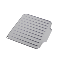Tapis de séchage pour vaisselle en silicone de qualité alimentaire, facile à nettoyer, pour la protection du comptoir, résistant à la chaleur, utilisation multifonctionnelle