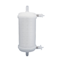 Filtre à capsule stérile 0,2 μm en PTFE, raccord de tuyau 8 mm, autoclavable pour la ventilation des cuves de fermentation
