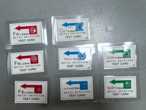 Thẻ kiểm tra bằng thép không gỉ màu, Fe, không FE 304sus thẻ kiểm tra máy dò kim loại thẻ kiểm tra kích cỡ khác nhau thẻ kiểm tra - Product Image 6