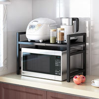 Étagère de four à micro-ondes en métal pour la cuisine, support de rangement pour appareils ménagers, support solide pour comptoir de cuisine