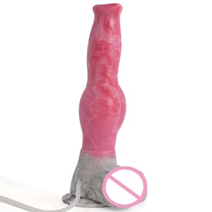 FAAK New Realistic Animal Knot <b>Dildo</b> Ejaculation <b>Dildo</b> Silicone Horse Penis for Women Sex Toy Smooth Squirting <b>Dildo</b> Flexible - Product Image 6