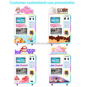 Máquina expendedora de helados automática de doble cilindro con pago múltiple 110V/220V, <span class=keywords><strong>robot</strong></span> expendedero de helados para cafetería - Product Image 6
