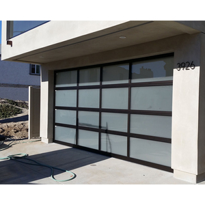Porte de <span class=keywords><strong>garage</strong></span> sectionnelle résidentielle en alliage d'aluminium en verre gris neuve <span class=keywords><strong>à</strong></span> <span class=keywords><strong>vendre</strong></span> - Product Image 2