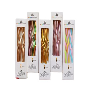 <span class=keywords><strong>Bougies</strong></span> de <span class=keywords><strong>gâteau</strong></span> d'anniversaire de forme incurvée <span class=keywords><strong>bougies</strong></span> de faveur de décoration de fête de célébrité - Product Image 6