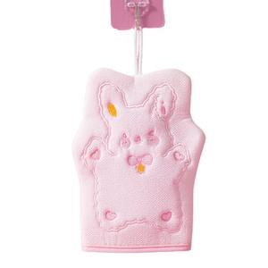 Gants de bain exfoliants et produits de bain double usage en forme de lapin de dessin animé, pour un soulagement efficace des douleurs dorsales et une exfoliation sans effort - Product Image 1