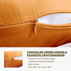 ปลอกหมอนผ้าไหมมัลเบอร์รี่ 100% 25 มอมเม่ พร้อมซิปแบบซ่อน  รับสกรีนโลโก้ ปลอกหมอนผ้าไหมเกรด 6A พร้อมมาตรฐาน OEKO-TEX - Product Image 5