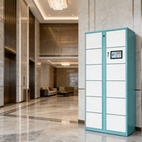 Casier intelligent personnalisé pour colis et linge, éco-responsable, avec serrure électronique intelligente pour armoire et buanderie