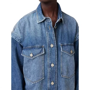 ชุดเดรสยีนส์สีน้ำเงินแบบสั่งทำสำหรับผู้หญิง ผ้าฝ้าย 100% คุณภาพสูง ปกคอพับได้ แขนถอดออกได้ พู่ห้อยสไตล์วินเทจ ชุดเดรสผู้หญิง - Product Image 4