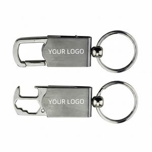Torque Bottle Opener <b>Key</b> Ring Metal Portable Bottle Opener <b>Key</b> <b>Chain</b> with Custom Logo - Product Image 1