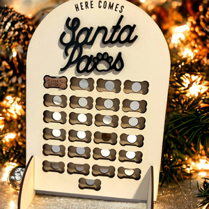 Pafu giáng sinh đếm ngược cho New Puppy Pet quà tặng với xử lý chủ tùy chỉnh bằng gỗ <span class=keywords><strong>Advent</strong></span> lịch cho chó - Product Image 6