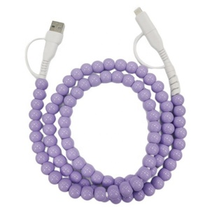 شواحن حبات اللؤلؤ الزجاجية الأنيقة ، مجوهرات عصرية للنساء ، متوافقة مع USB من النوع C لاستخدام الكمبيوتر - Product Image 4