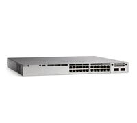 Switch Gigabit Administrado de Capa 3 C9300-24T-E, 24*GE, Sin PoE, RJ45, Uplink Modular, Apilable, para Empresas, AP Inalámbrico, VoIP