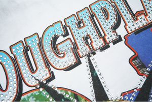 T-shirt <span class=keywords><strong>Vintage</strong></span> a Maniche Corte per Uomo di Alta Qualità, Pesante, Stile Grezzo, di Tendenza, Lavato, con Diamante, Vestibilità Ampia - Product Image 6