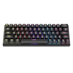 Tùy Chỉnh Chống Bóng Nhỏ 63 Key60 % Trò Chơi Màu Xanh Trục Máy Tính Bàn Phím Cơ Khí RGB Đèn Nền