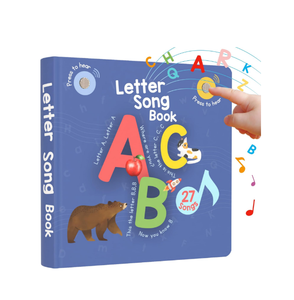 Livre sonore pour enfants avec 26 chansons de <span class=keywords><strong>l</strong></span>'<span class=keywords><strong>alphabet</strong></span>, mélodies de comptes en vers et récitation de <span class=keywords><strong>l</strong></span>'ABC, disponible en usine OEM avec moule. - Product Image 1