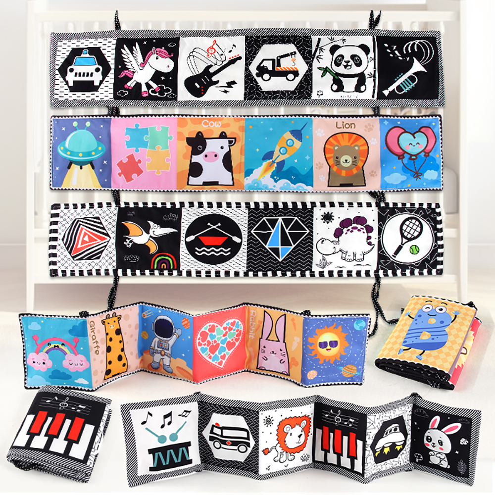 Детская мягкая игрушка-книжка для занятий