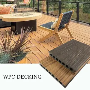 Offerta del fornitore cinese impermeabile Co-estrusione spazzolato WPC decking per uso esterno