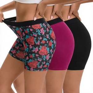 Culottes taille haute pour femmes, gainantes, style hipster, respirantes, en coton tricoté et élasthanne, pour usage quotidien - Product Image 4