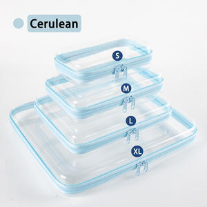 קופסת אחסון שקופה וקלת משקל מ-PET עם רוכסן בהתאמה אישית, במחיר מפעל, OEM - Product Image 6