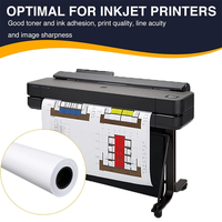 Rollos de Papel Periódico Recubierto para Inyección de Tinta Personalizados, 2 Núcleos, Ultra Blancos, Recubiertos de Silicona por una Cara, Materiales Reciclados, 80 g/m², CAD