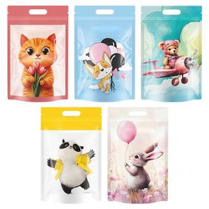 Bolsa al por mayor nueva con cierre hermético y diseño de dibujos animados para galletas, copos de nieve, dim sum crujiente, postres y snacks. - Product Image 3