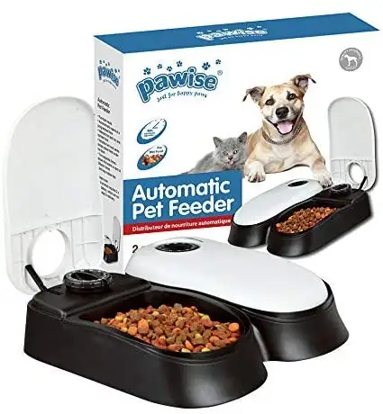 Pawise Automatic Feeder With Timer Wholesale Auto Smart Timed Pet Dog Cat Wet Food Container Dispenser Feeder For Pet