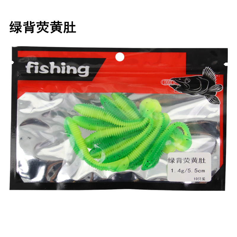 6 Dorso verde, vientre amarillo fluorescente