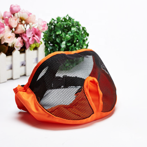 짧은 주둥이 개 <span class=keywords><strong>Muzzles</strong></span> 조절 통기성 메쉬 불독 총구 씹는 짖는 훈련 개 얼굴 방패 - Product Image 6
