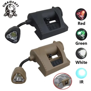 Lampe de signalisation de survie pliable pour la chasse et la pêche en plein air, lampe tactique pour casque, 4 modes, vert, rouge, blanc, IR, lampe pour casque - Product Image 2