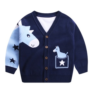 2025 nouveau gros mignon âne imprimé col <span class=keywords><strong>en</strong></span> v boutonné tricoté Cardigan doux coton <span class=keywords><strong>pull</strong></span> pour garçons filles école quotidien <span class=keywords><strong>en</strong></span> vrac - Product Image 1