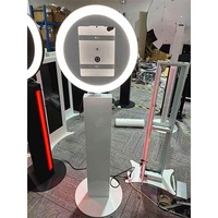 Nouvelle Station de Partage Photo Coréenne en Bois de Chêne Moderne, Hauteur Réglable avec Étui Personnalisé pour Appareil Photo Reflex Numérique et iPad