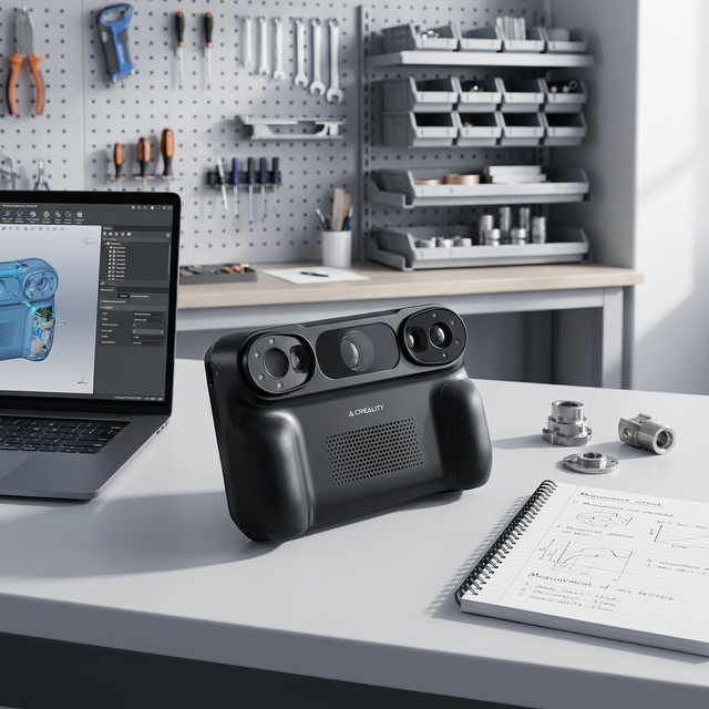 For Sermoon P1 Full Color 3D Scanner with 22+7+1 Blue Laser Lines and Dual Infrared Structured Light