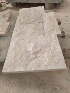 Plancher en <span class=keywords><strong>pierre</strong></span> en bois blanc de chaux pavant le revêtement fou de mur de façade - Product Image 5