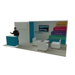 DIYBOOTH Stands d'<span class=keywords><strong>exposition</strong></span> personnalisés rétroéclairés pour salons professionnels, <span class=keywords><strong>stand</strong></span> de foire commerciale, <span class=keywords><strong>stand</strong></span> d'<span class=keywords><strong>exposition</strong></span>, durable, léger, montage facile - Product Image 6