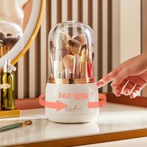 Wholesale Luxury 360 Rotating <b>Makeup</b> Brush Holder Multi Functional Style Plastic Storage Bucket - Product Image 4