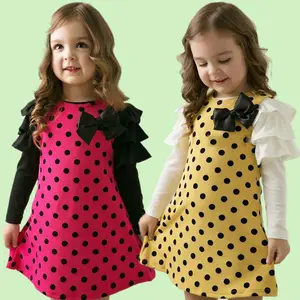 Mô hình mới bé gái Polka Dot dài tay áo Đầm từ Express Alibaba France