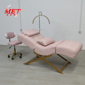 Diseño creativo de la nueva cama rosa de rímel PU cuero Salón facial cama de masaje al por mayor - Product Image 1