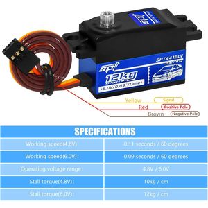 เซอร์โวดิจิตอล Spt 12 กก. รุ่น Spt4412lv สำหรับรถบังคับวิทยุ 1/10 แบบออนโรด เกียร์โลหะ - Product Image 5