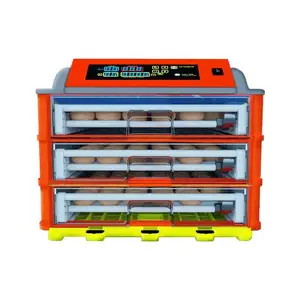 Controlador HHD incubadoras de aves de corral comerciales temperatura para incubar 138 huevos máquina
