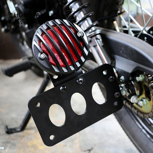 Accesorios para Motocicleta, Luz Trasera Lateral, Soporte para Placa de Matrícula, Soporte para Placa de Matrícula Retro Modificado para Motocicleta Kuhei - Product Image 2