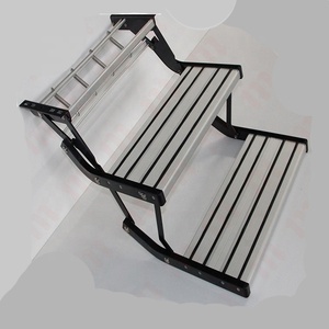 <span class=keywords><strong>Escalier</strong></span> en acier au carbone en aluminium <span class=keywords><strong>pour</strong></span> camping-car argenté 550x230mm <span class=keywords><strong>pour</strong></span> accessoires de <span class=keywords><strong>caravane</strong></span> - Product Image 1