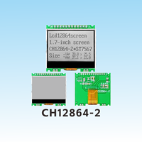 CH12864-2 ChuanHangDisplay Modul LCD COG 1,8 inci Layar LCD Grafis 128x64 Chip ST7567 3.3V 39.8*25.5 mm Suhu Lebar