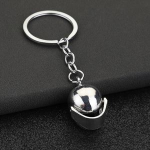 Llavero Metálico 3D con Diseño de Casco de Moto y Impresión Offset, Colgante de Moda para Coche, Ideal para Colgar en la Cintura, Regalo Creativo - Product Image 4