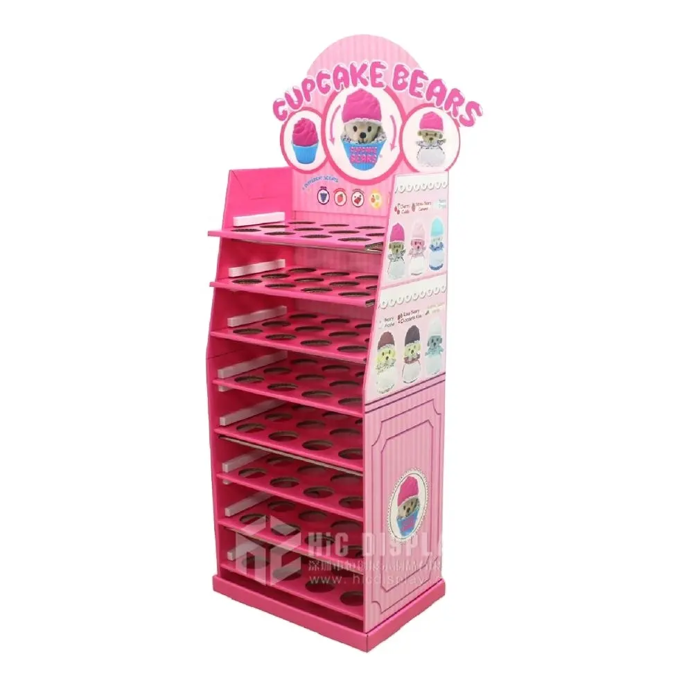 HIC Floor Retail Store Chocolate Candy Cardboard Display Stand