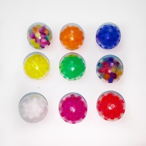 Hot Selling 3.5cm Colorful Mini <b>Beads</b> Squishy TPR Squeeze Ball Stress Relief Venting Capsule Fidget Toy Gifts - Product Image 2