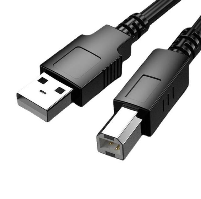 USB Cable Type 2.0 USB-A to USB-B (for Audio Streaming, DAC and Printer) Black/Red 2.0 m