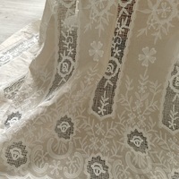 Tissu en dentelle brodée guipure 100% coton, motif floral, écologique pour robes, textiles de maison, décoration EG-1917302
